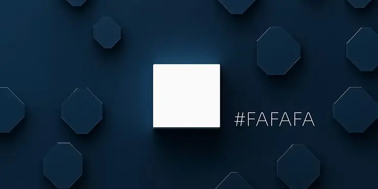 Off-White Farbe #FAFAFA auf schwarzem Hintergrund – moderner Klassiker für cleane Webdesigns