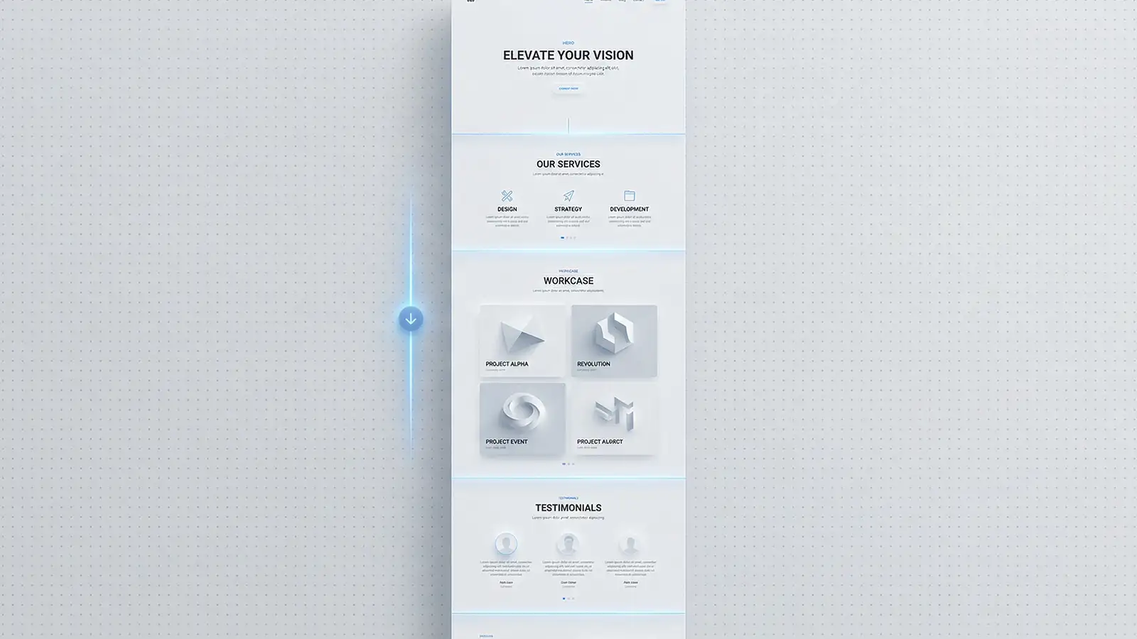 Vergleich unterschiedlicher Website-Strukturen als Sinnbild für Baukasten- und individuelle Lösungen