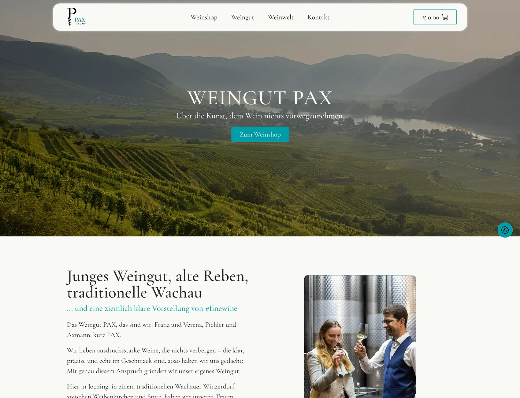 Referenzprojekt Weingut Pax