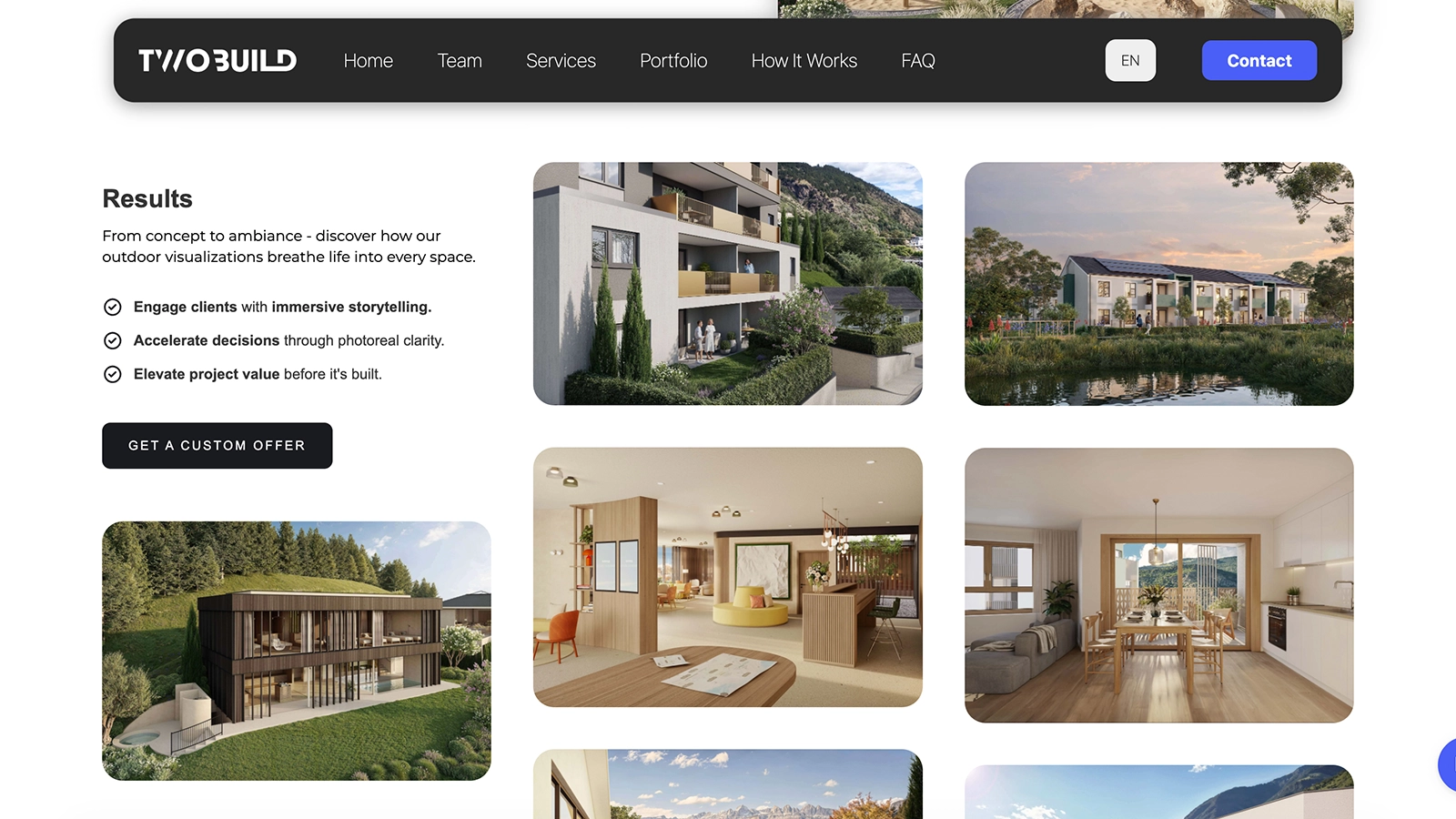 TWOBUILD Website Ergebnisse