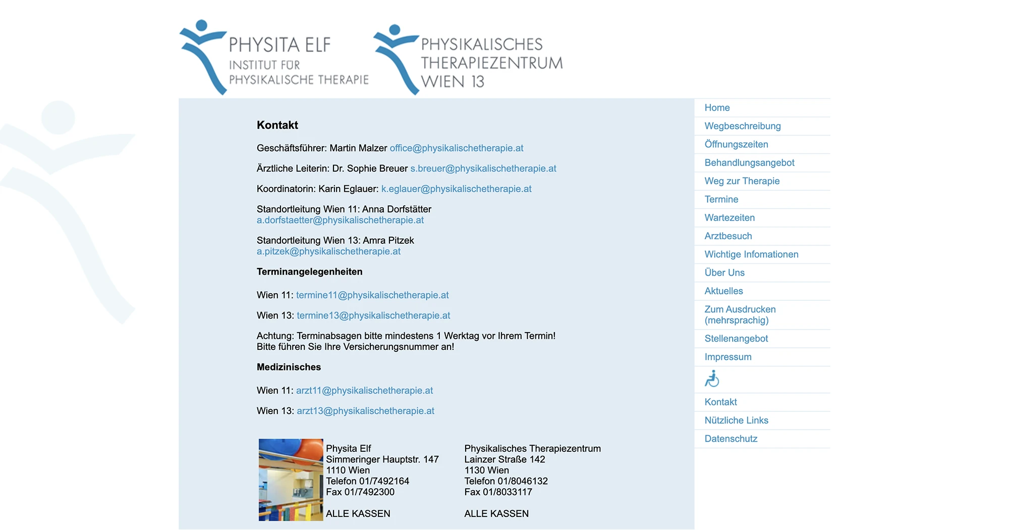 Old Physita Elf contact page