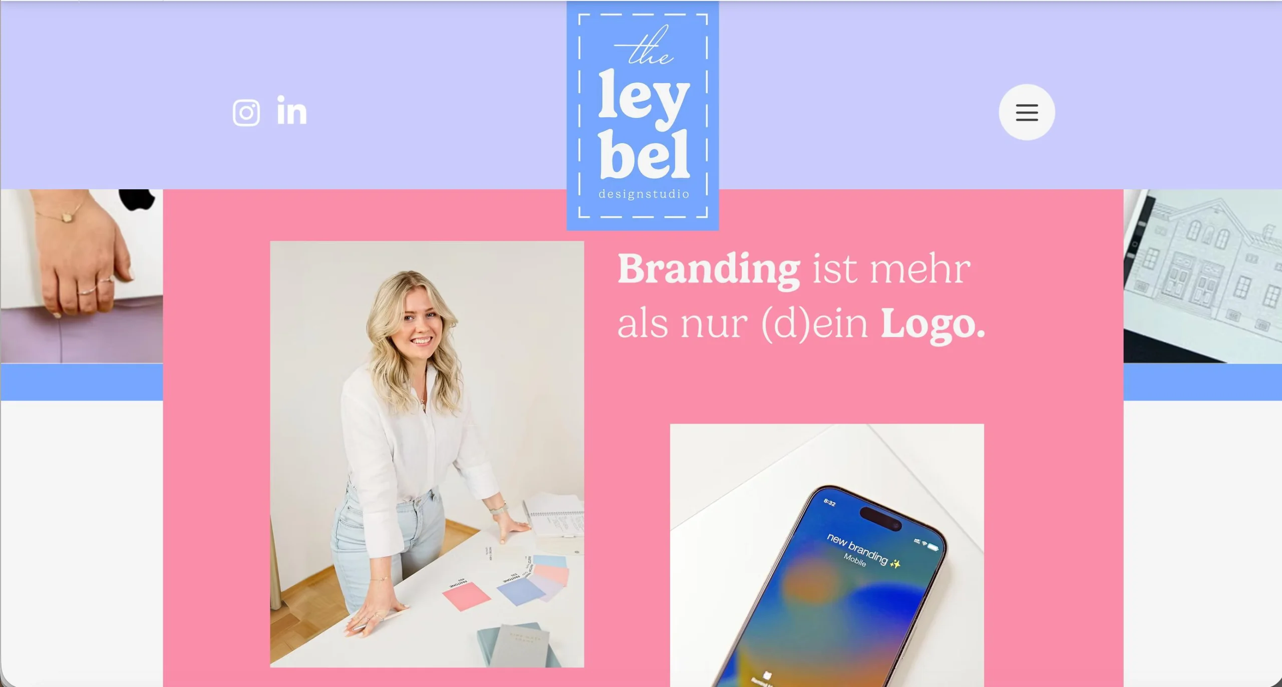 theleybel Brandingstudio Website vorher