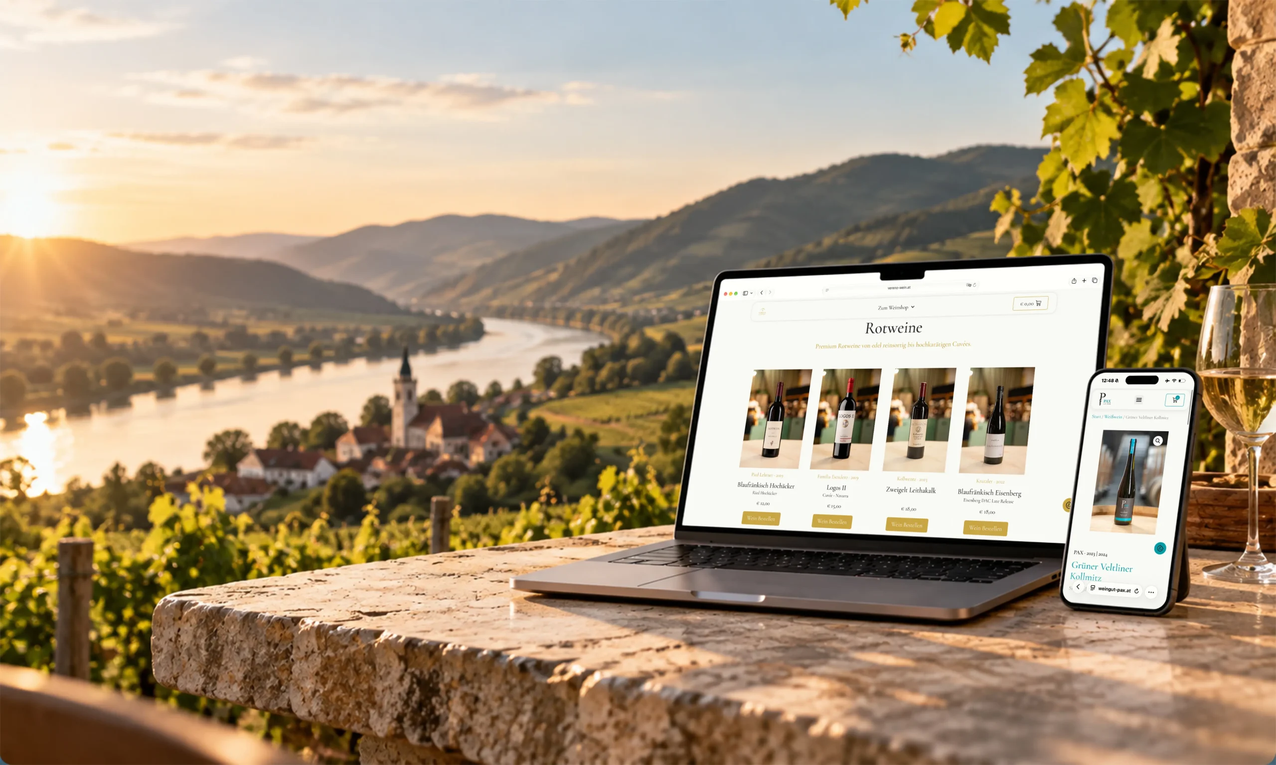 Web design for wineries and wine shops